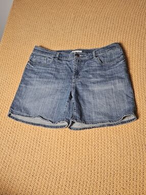 LOFT Blue Denim Cutoff Shorts Size 12